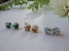 Load image into Gallery viewer, Gemstone cluster studs