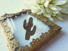 Load image into Gallery viewer, Silver cactus pin brooch