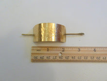 Load image into Gallery viewer, Silver Hammered Texture Hair Cuff