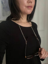 Load image into Gallery viewer, Designed Chain Glasses Lanyard, Silver Glasses Chain