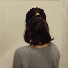 Load image into Gallery viewer, Copper Oval Pony Holder Cuff, Boho-chic Hair Jewelry