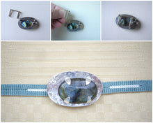 Load image into Gallery viewer, Labradorite Avant-Garde Brooch Pendant, Obidome.