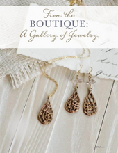 Load image into Gallery viewer, Rose Gold Filigree Teardrop Earrings With Herkimer Diamond,.
