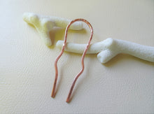 Load image into Gallery viewer, Short Mini Zigzag Hair Pin, Metal Bun Holder.