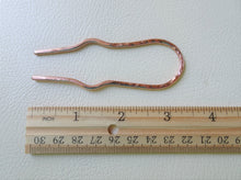 Load image into Gallery viewer, Short Mini Zigzag Hair Pin, Metal Bun Holder.