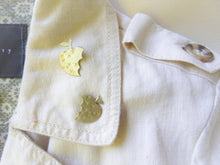 Load image into Gallery viewer, Bitten Apple Pin Brooch on collar