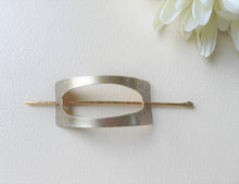 Load image into Gallery viewer, Gold Hair Slide, Brass Hair Cuff.