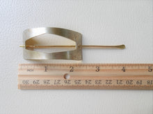 Load image into Gallery viewer, Gold Hair Slide, Brass Hair Cuff.