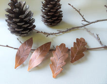 Load image into Gallery viewer, Copper Leaf Barrette