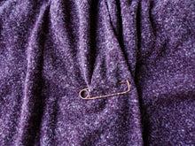 Load image into Gallery viewer, Copper Shawl Pin, Handforged Safety Pin  on Sweater