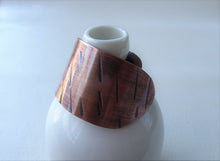 Load image into Gallery viewer, Copper Oval Pony Holder Cuff, Boho-chic Hair Jewelry