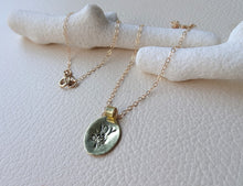 Load image into Gallery viewer, Hand Stamped Tree of Joy Pendant, Gold or Silver