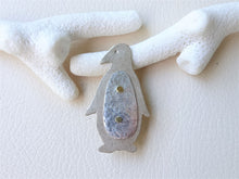 Load image into Gallery viewer, Handmade Penguin Brooch