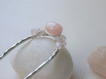 Load image into Gallery viewer, Pink Gem Hair Fork, close up 