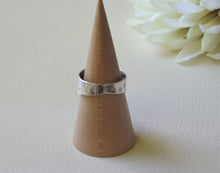 Load image into Gallery viewer, Silver Kyanite Wide Band Ring, Back side