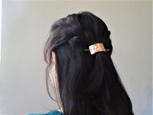 Load image into Gallery viewer, Boho Hair Cuff, Minimalist Bun Holder, Copper Hair Slide