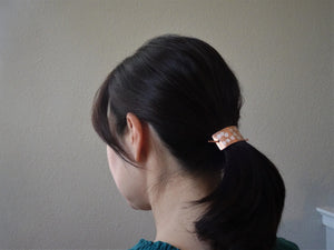 Boho Hair Cuff, Minimalist Bun Holder, Copper Hair Slide