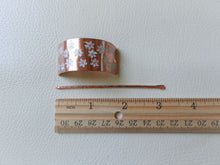 Load image into Gallery viewer, Ponytail Cover, Floral Copper Hair Tie Cover, Hair Slide