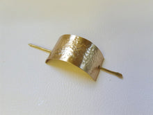Load image into Gallery viewer, Gold Hammered Texture Hair Cuff