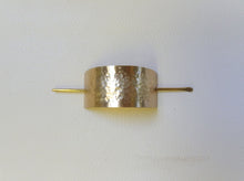 Load image into Gallery viewer, Gold Hammered Texture Hair Cuff