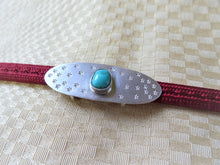 Load image into Gallery viewer, silver obidome with turquoise