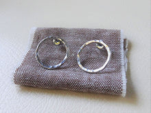 Load image into Gallery viewer, Silver Open Circle Earrings