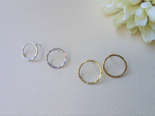 Load image into Gallery viewer, Karma Gold Earrings, Open Circle Earrings