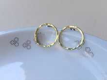 Load image into Gallery viewer, Karma Gold Earrings, Open Circle Earrings