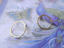 Load image into Gallery viewer, Karma Gold Earrings, Open Circle Earrings