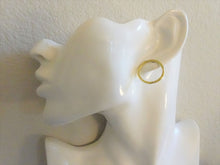 Load image into Gallery viewer, Karma Gold Earrings, Open Circle Earrings