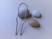 Load image into Gallery viewer, Silver Handforged Hair Stick, Zigzag Hair Pins For Long Hair.