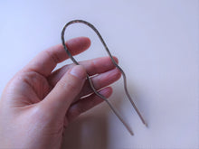 Load image into Gallery viewer, Silver Handforged Hair Stick, Zigzag Hair Pins For Long Hair.
