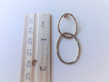 Load image into Gallery viewer, Gold Double Loop Earrings, Modern Minimalist Jewelry.