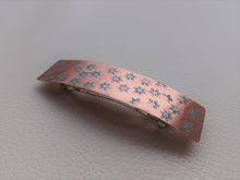 Load image into Gallery viewer, Caribbean Green Floral Barrette, Rectangle Hair Clips.