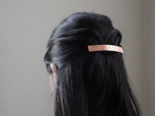 Load image into Gallery viewer, Caribbean Green Floral Barrette, Rectangle Hair Clips.