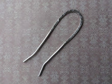 Load image into Gallery viewer, Silver Metal Hair Pin, Hammered Textured, Forged Hair Jewelry.