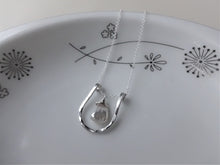 Load image into Gallery viewer, Horseshoe Necklace, Choose your Stone and Metal