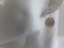 Load image into Gallery viewer, Silver Keshi Pearl Chandelier Earrings.