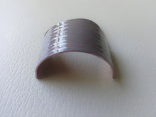 Load image into Gallery viewer, Gray Purple Pony Cuff, Copper Hair ties, Modern Pony Holder.