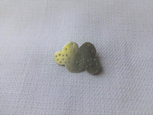 Load image into Gallery viewer, Happy Cloud Lapel Pin, Gold Pin Brooch, Hat Pin, Weather Jewelry.