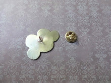 Load image into Gallery viewer, Happy Cloud Lapel Pin, Gold Pin Brooch, Hat Pin, Weather Jewelry.