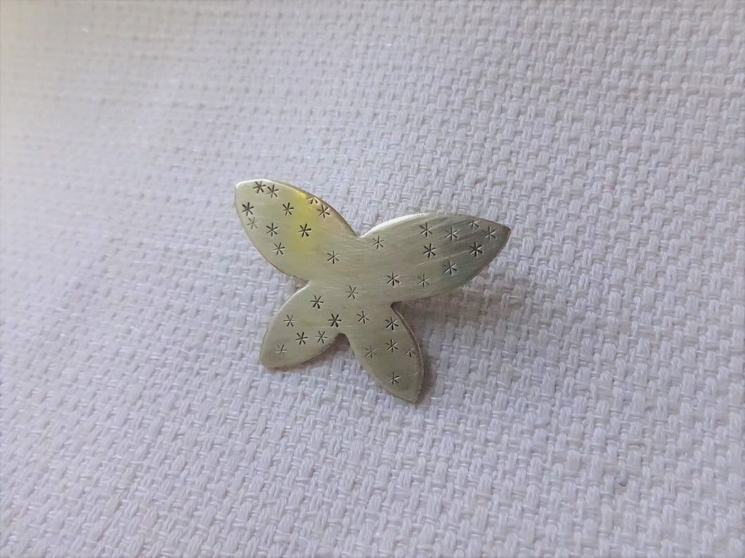 Butterfly Brooch Pin, Gold Butterfly Hat Pin, Lapel Pin.