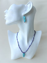 Load image into Gallery viewer, Blue Owl Beaded Necklace