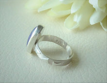 Load image into Gallery viewer, Lapis lazuli sterling silver size adjustable ring