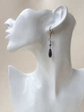 Load image into Gallery viewer, Lapis lazuli and Herkimer Diamond Earrings