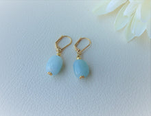 Load image into Gallery viewer, Blue Beryl Dangle Earrings