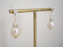 Load image into Gallery viewer, Baroque Pearl Wedding Earrings