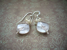 Load image into Gallery viewer, Transparent Gems Short Dangle Earrings.