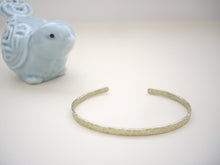 Load image into Gallery viewer, Narrow Brass Cuff, Stackable Cuff Bracelet.