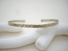 Load image into Gallery viewer, Narrow Brass Cuff, Stackable Cuff Bracelet.